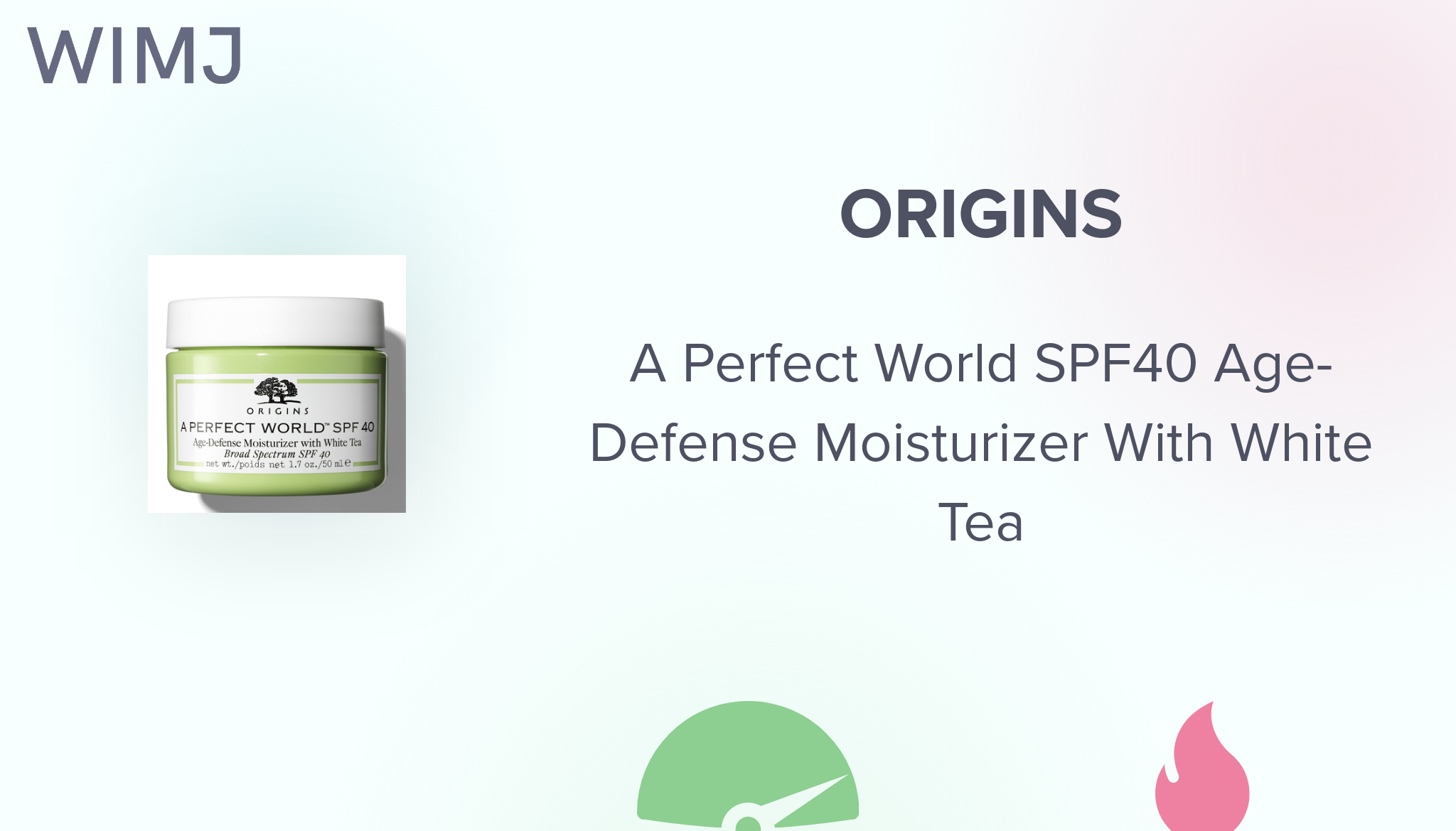 Review Origins A Perfect World Spf40 Age Defense Moisturizer With White Tea Wimj Review Origins A Perfect World Spf40 Age Defense Moisturizer With White Tea Wimj