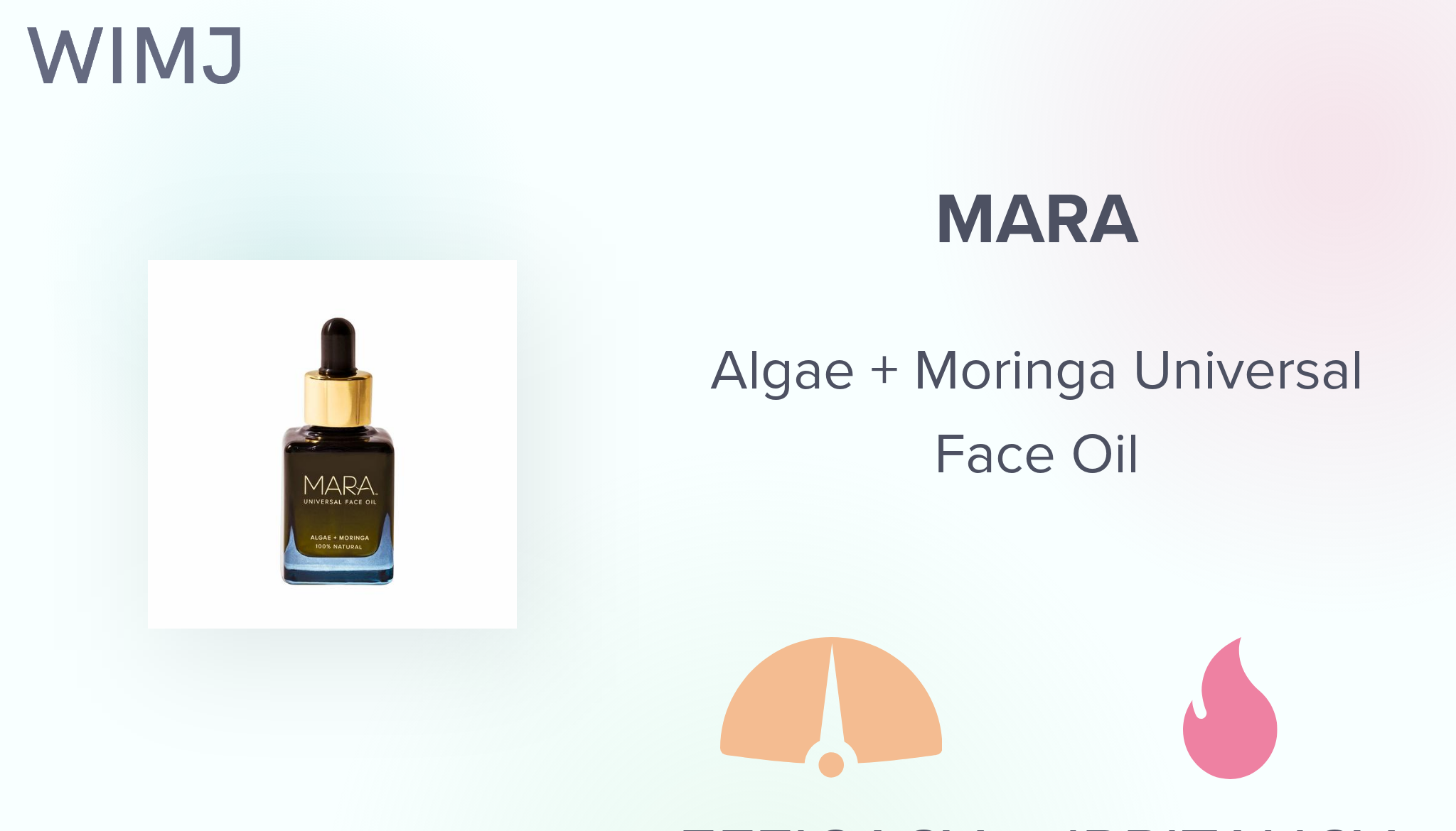 Review: MARA - Algae + Moringa Universal Face Oil - WIMJ