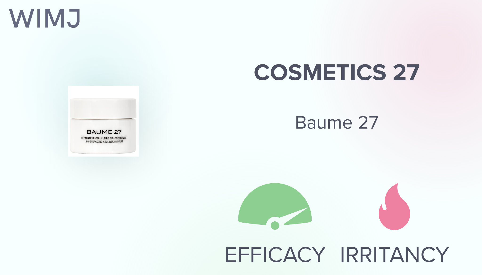 Réparateur intensif bio-stimulant Baume 27 - Cosmetics 27