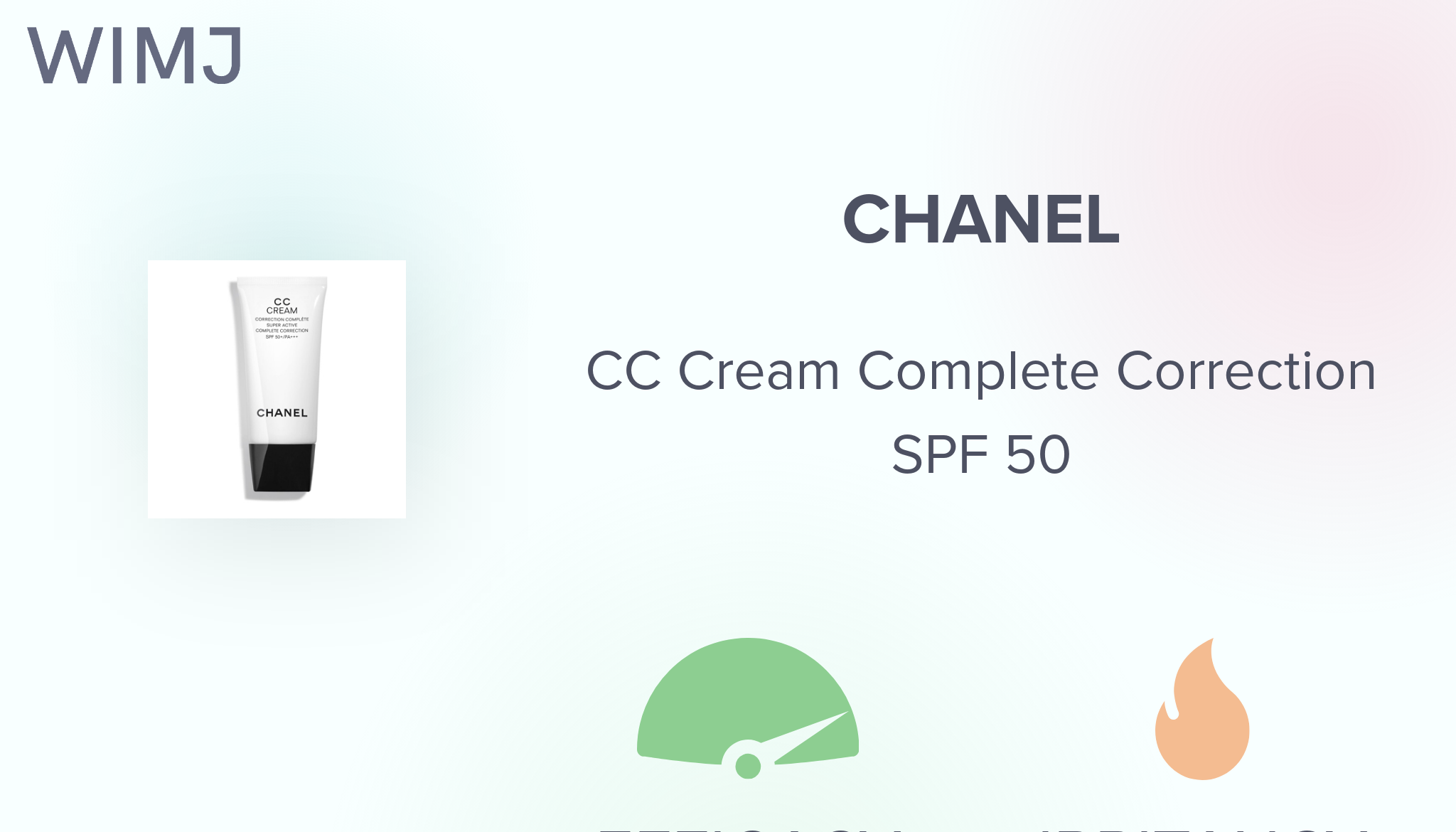 Review: CHANEL - CC Cream Complete Correction SPF 50 - WIMJ