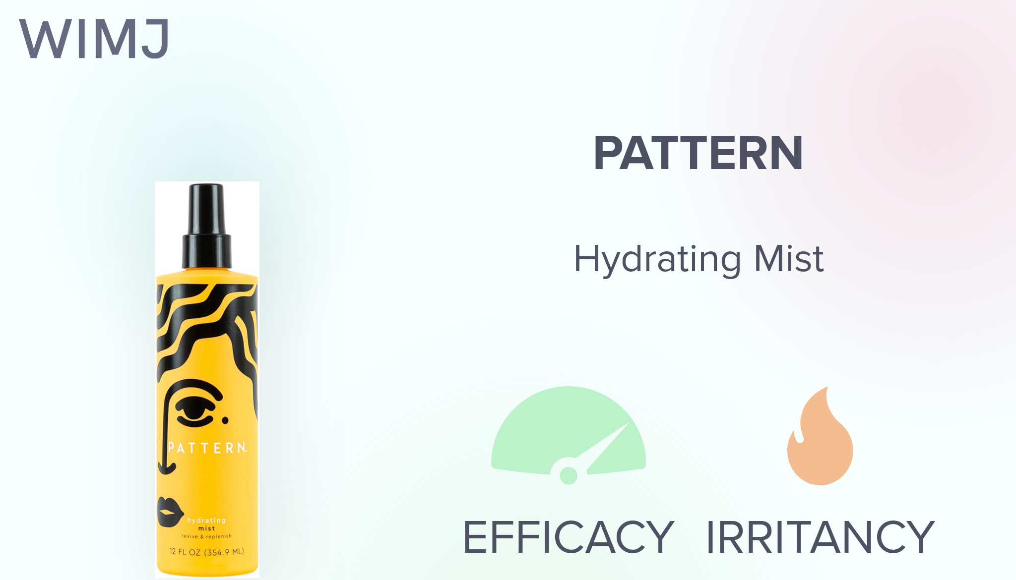 Review: PATTERN - Hydrating Mist - WIMJ