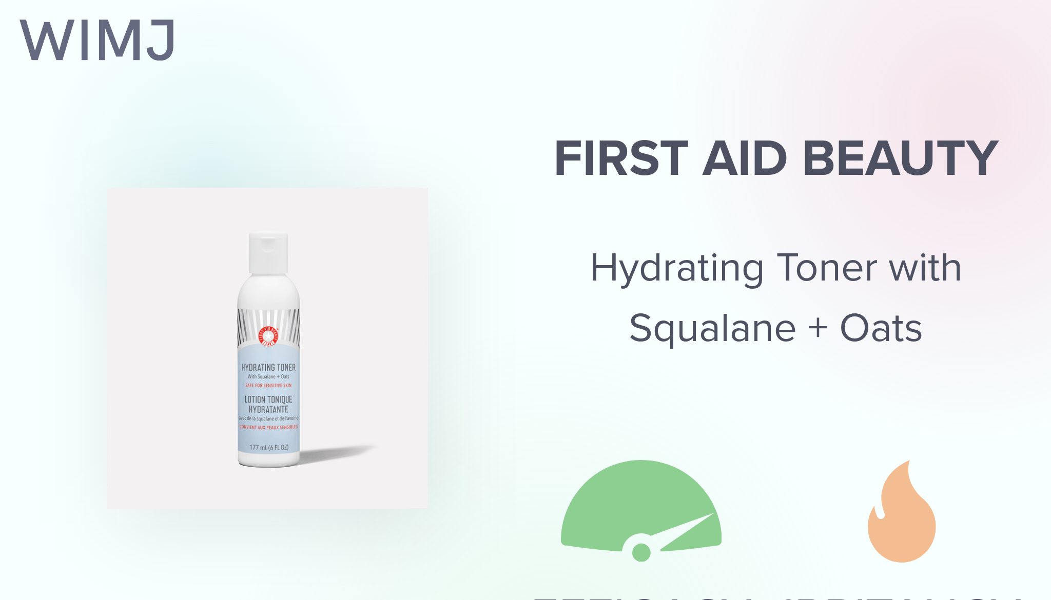 First Aid Beauty Hydrating Toner with Squalane + Oats 177ml