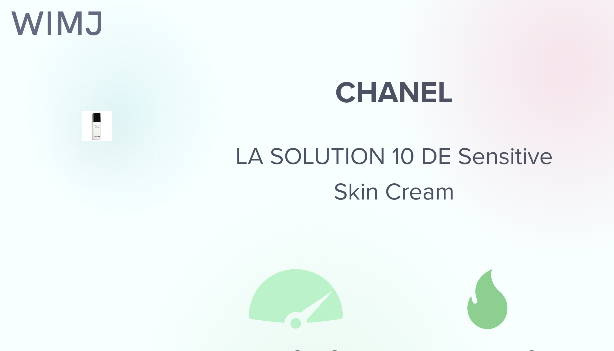 Review: CHANEL - LA SOLUTION 10 DE Sensitive Skin Cream - WIMJ