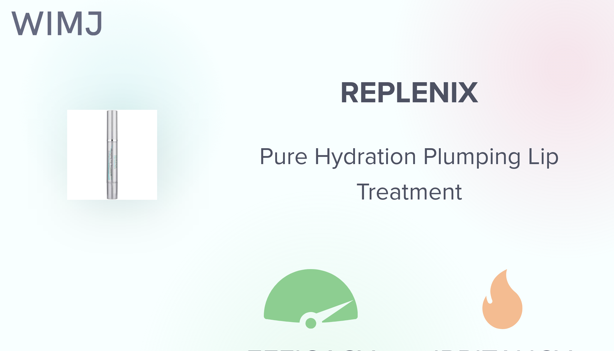 Review: Replenix - Pure Hydration Plumping Lip Treatment