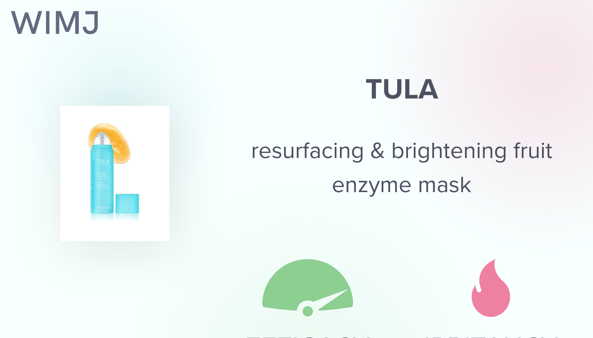 TULA Skin Care So Smooth Resurfacing & Brightening Fruit Enzyme Mask - Face  Mask to Smooth and Brighten Skin, Evens the Look of Skin Tone, 1.76 oz.